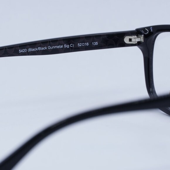 🕶️ New Coach HC6095 5420 Eyeglasses - Black Frame 52mm - Picture 7 of 12